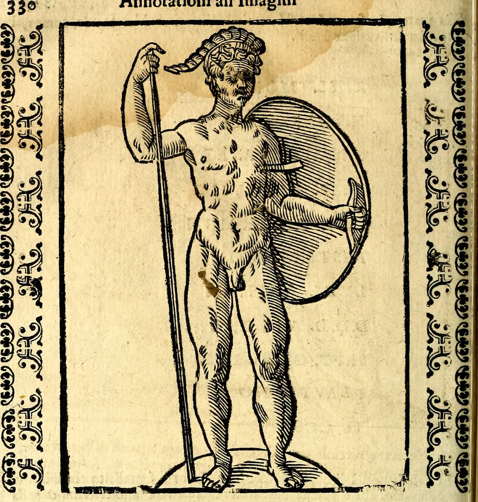An illustration from Imagini delli dei de gl'antichi, 1647, leaf 361