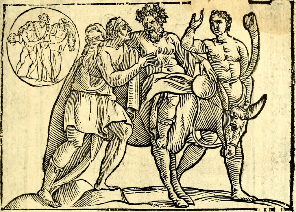 An illustration from Imagini delli dei de gl'antichi, 1647, leaf 362