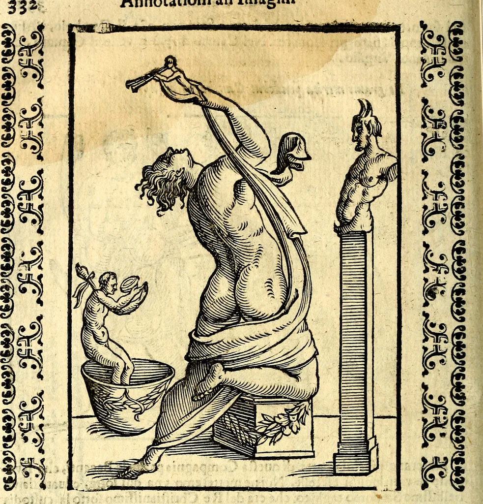 An illustration from Imagini delli dei de gl'antichi, 1647, leaf 363