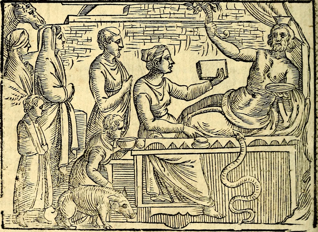 An illustration from Imagini delli dei de gl'antichi, 1647, leaf 365