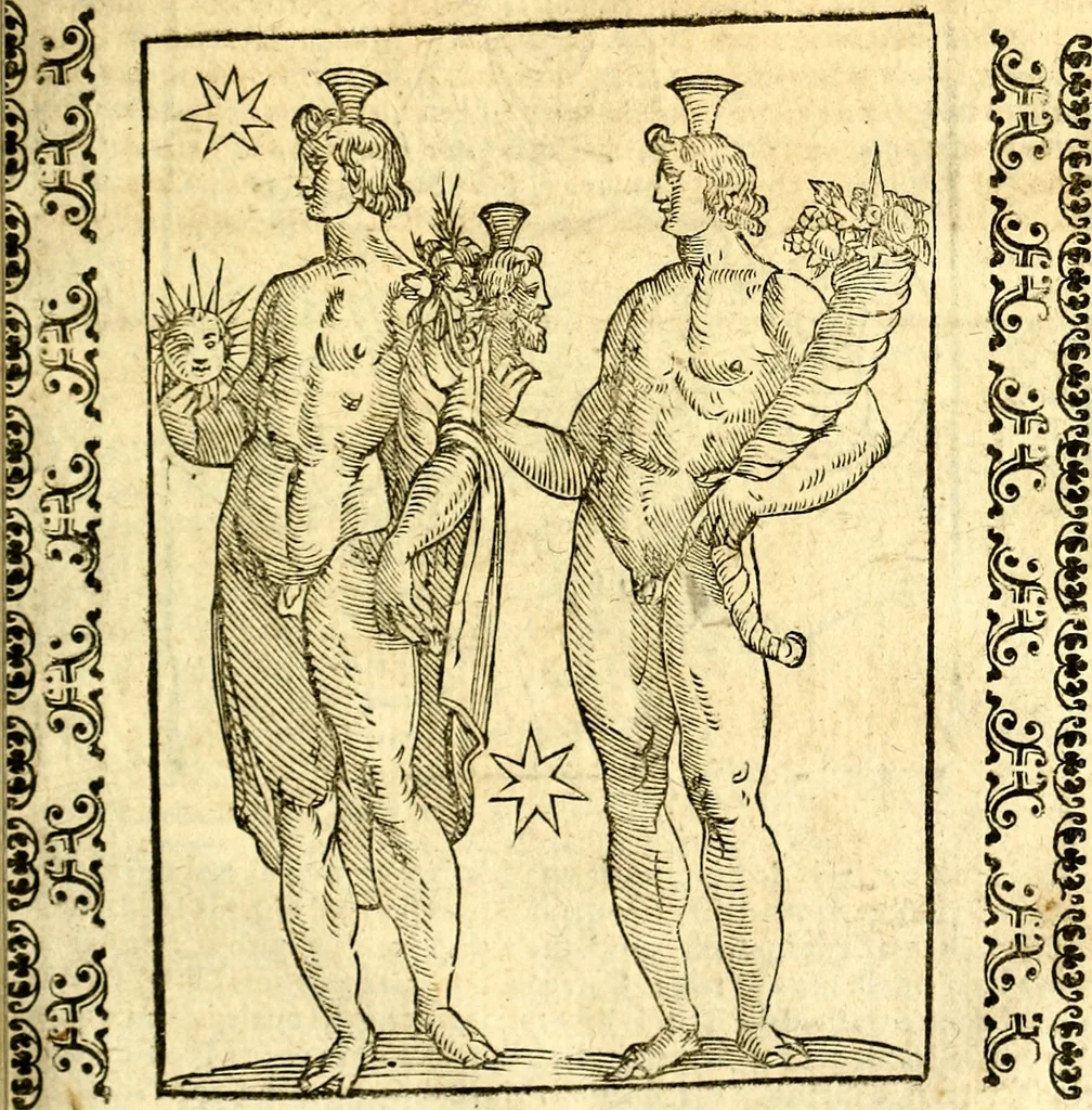 An illustration from Imagini delli dei de gl'antichi, 1647, leaf 366