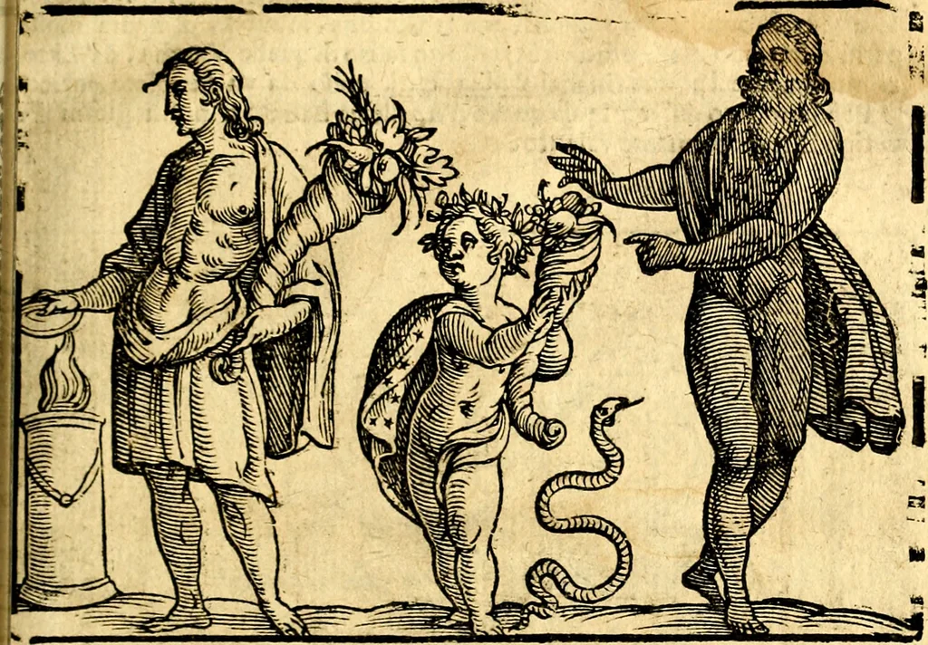 An illustration from Imagini delli dei de gl'antichi, 1647, leaf 368