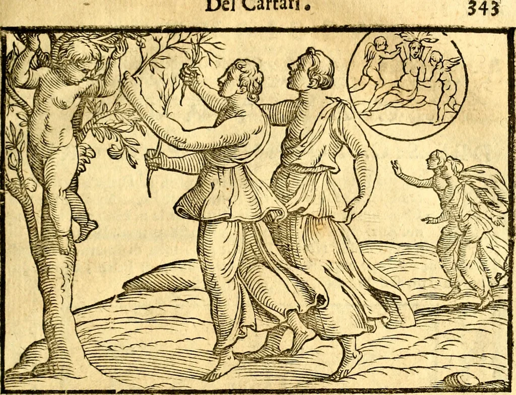 An illustration from Imagini delli dei de gl'antichi, 1647, leaf 374