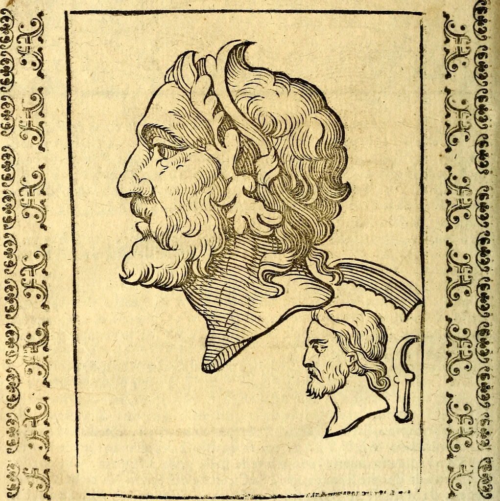 An illustration from Imagini delli dei de gl'antichi, 1647, leaf 375