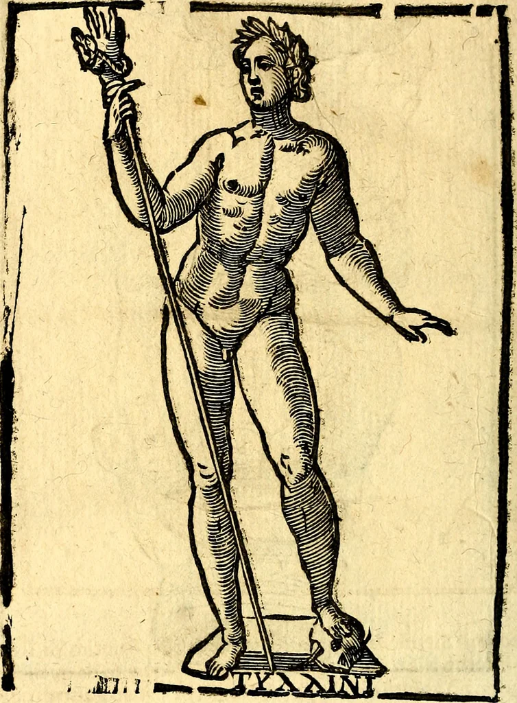 An illustration from Imagini delli dei de gl'antichi, 1647, leaf 387