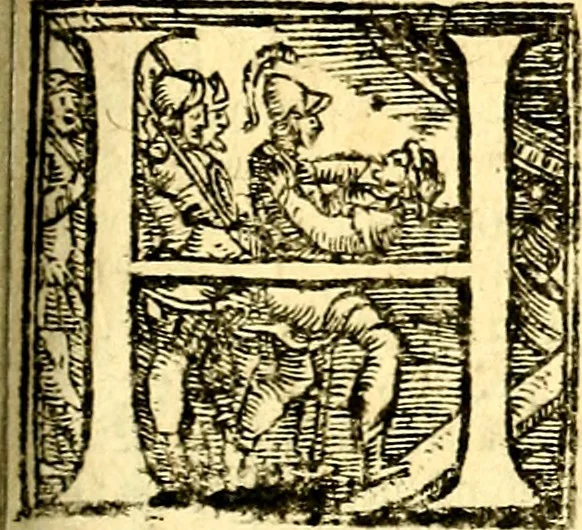 An illustration from Imagini delli dei de gl'antichi, 1647, leaf 390