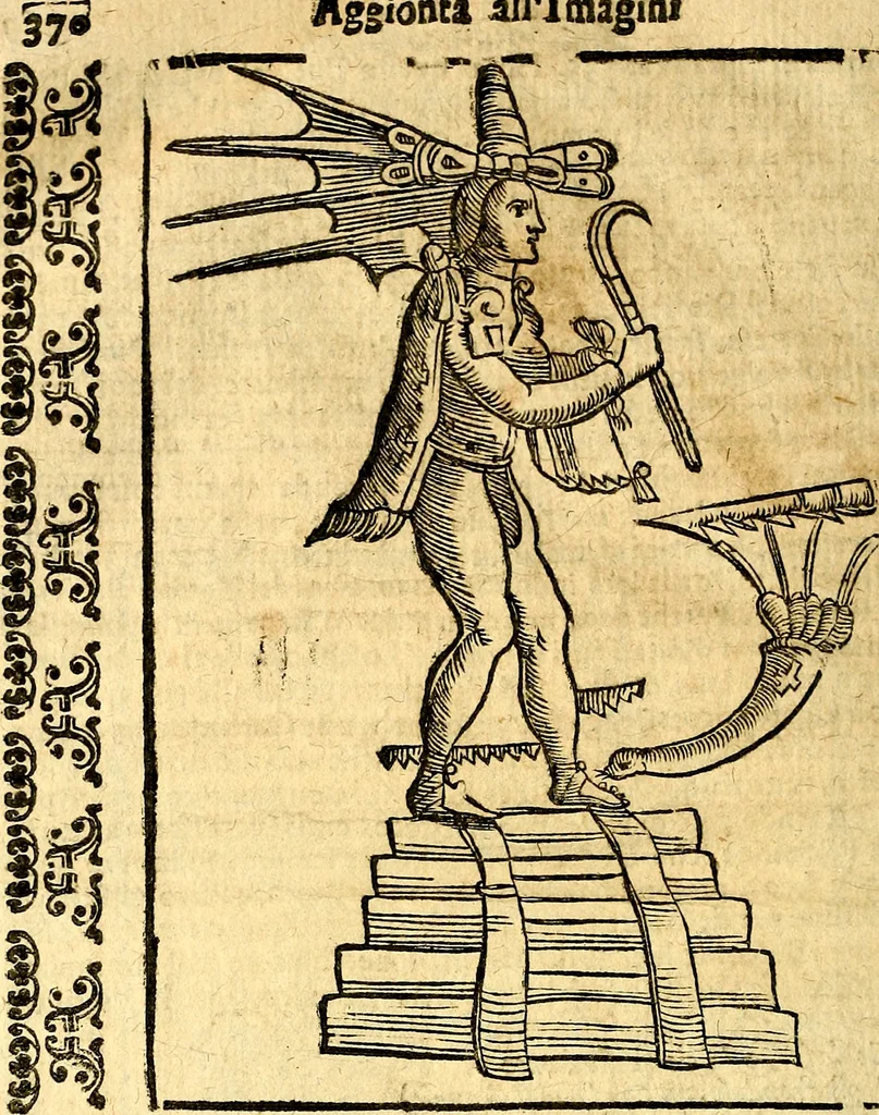 An illustration from Imagini delli dei de gl'antichi, 1647, leaf 399