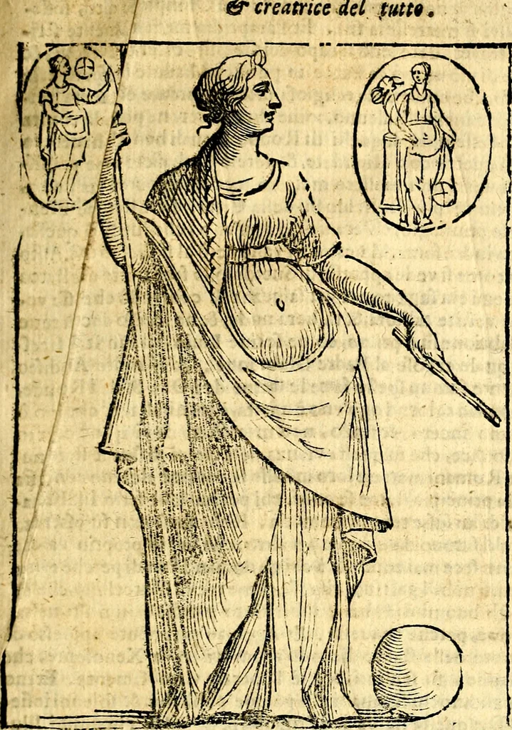 An illustration from Imagini delli dei de gl'antichi, 1647, leaf 40