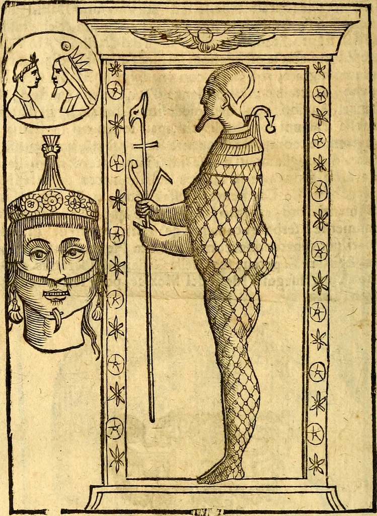 An illustration from Imagini delli dei de gl'antichi, 1647, leaf 403