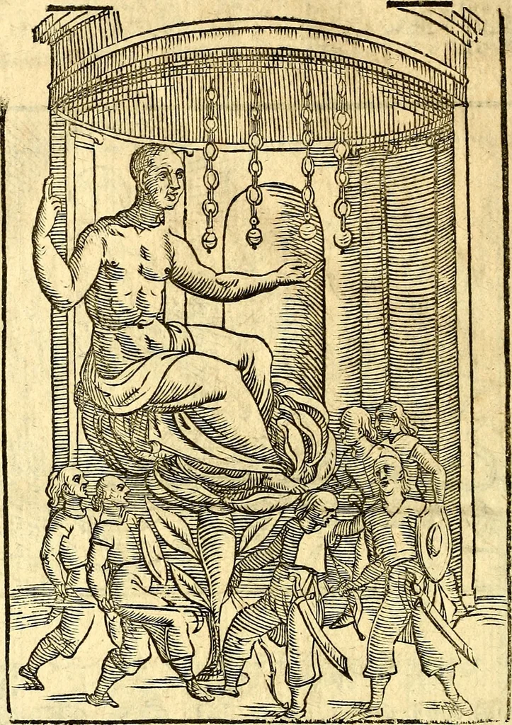 An illustration from Imagini delli dei de gl'antichi, 1647, leaf 409