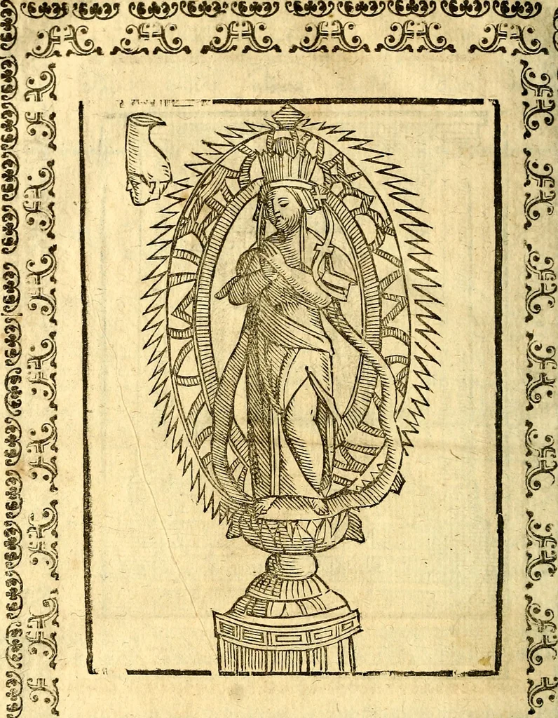 An illustration from Imagini delli dei de gl'antichi, 1647, leaf 413