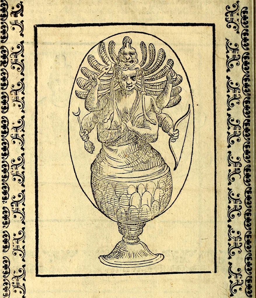 An illustration from Imagini delli dei de gl'antichi, 1647, leaf 419