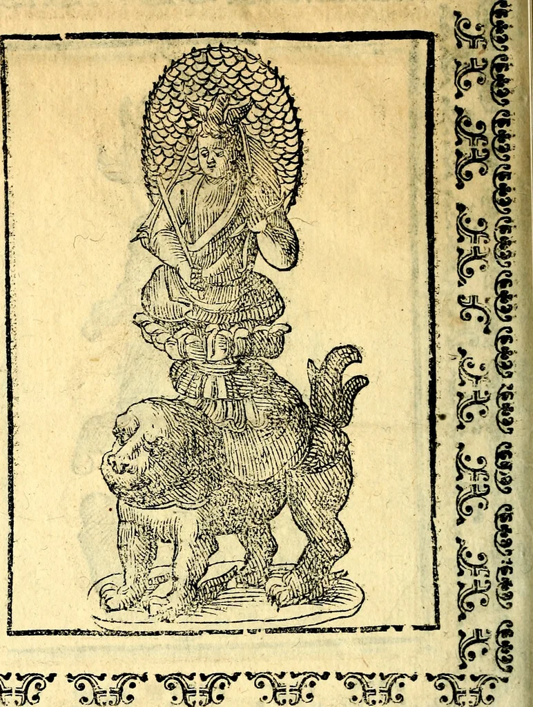 An illustration from Imagini delli dei de gl'antichi, 1647, leaf 423
