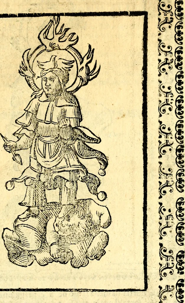 An illustration from Imagini delli dei de gl'antichi, 1647, leaf 424