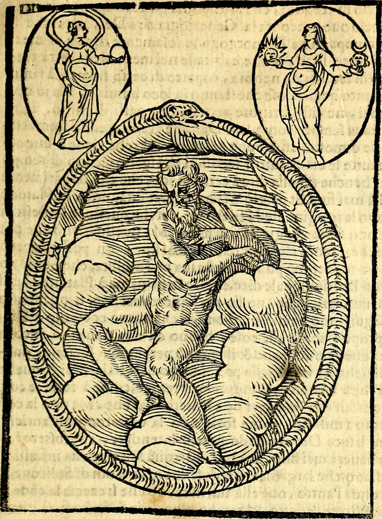 An illustration from Imagini delli dei de gl'antichi, 1647, leaf 44