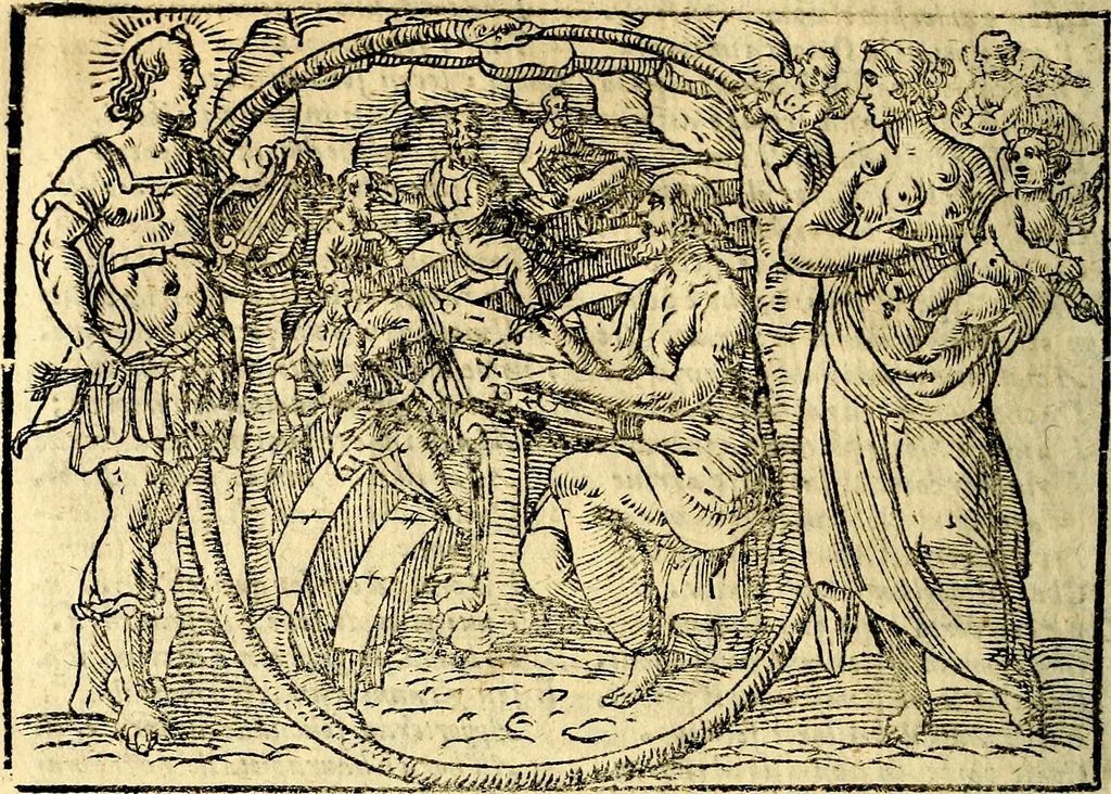 An illustration from Imagini delli dei de gl'antichi, 1647, leaf 47