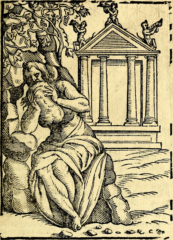 An illustration from Imagini delli dei de gl'antichi, 1647, leaf 48