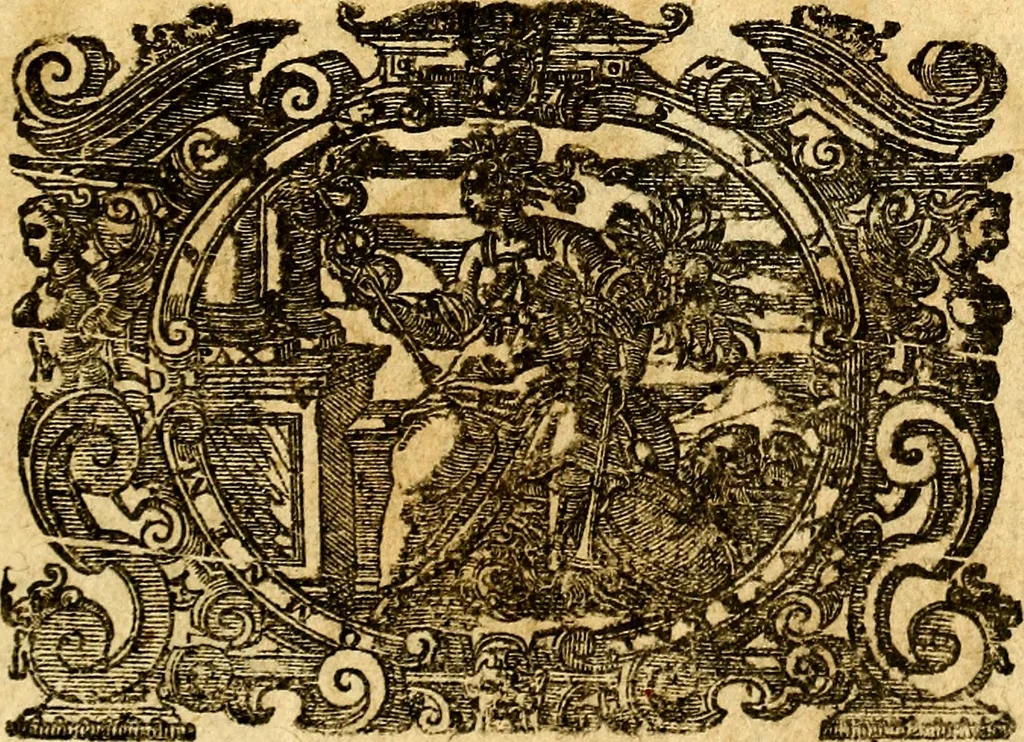 An illustration from Imagini delli dei de gl'antichi, 1647, leaf 6