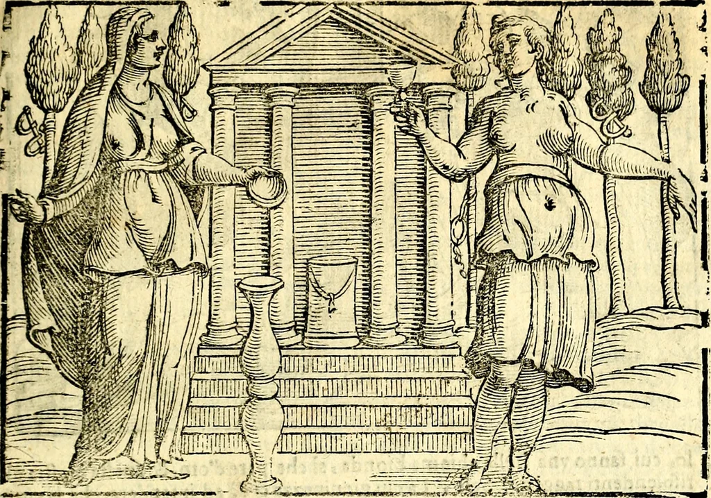 An illustration from Imagini delli dei de gl'antichi, 1647, leaf 60