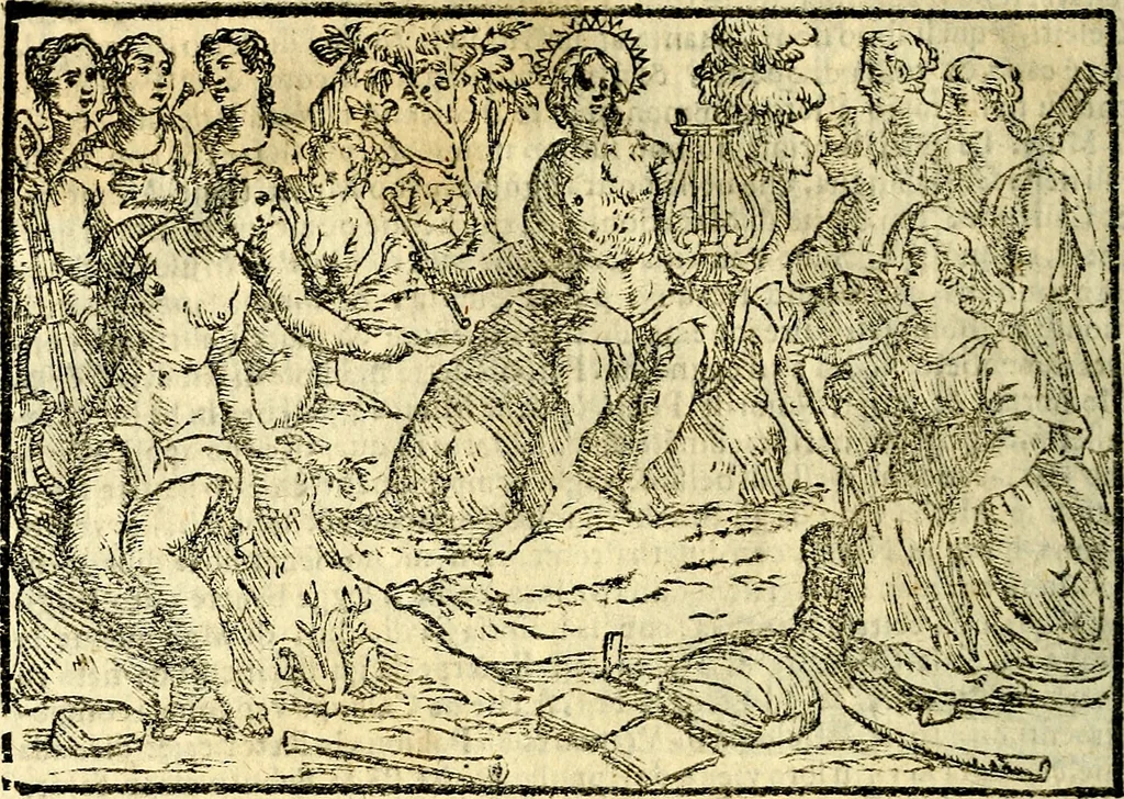 An illustration from Imagini delli dei de gl'antichi, 1647, leaf 63