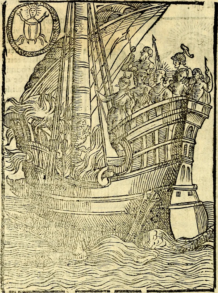 An illustration from Imagini delli dei de gl'antichi, 1647, leaf 65
