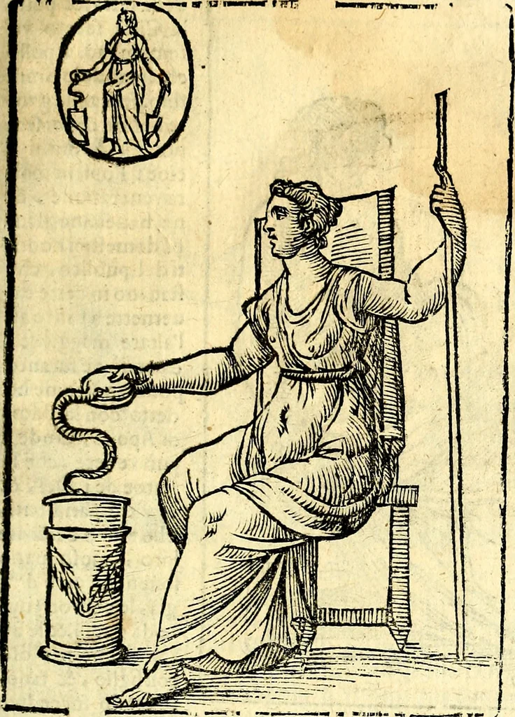 An illustration from Imagini delli dei de gl'antichi, 1647, leaf 82