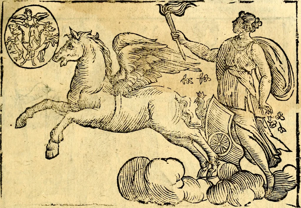 An illustration from Imagini delli dei de gl'antichi, 1647, leaf 86