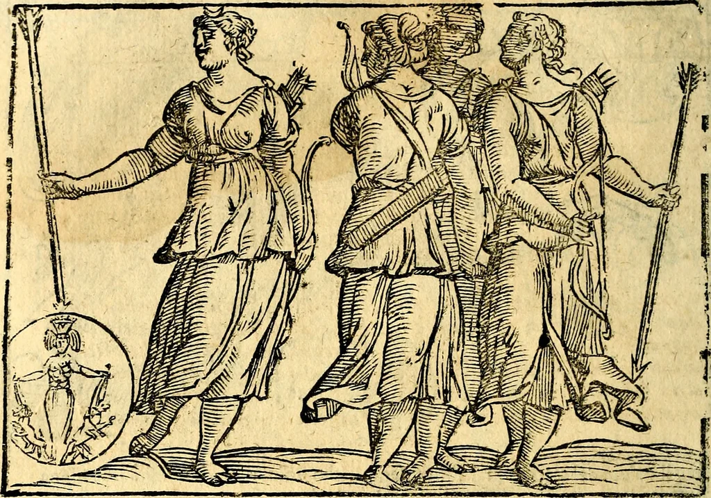 An illustration from Imagini delli dei de gl'antichi, 1647, leaf 87