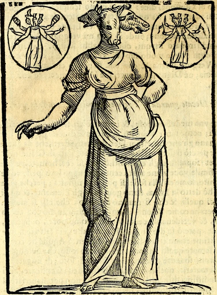 An illustration from Imagini delli dei de gl'antichi, 1647, leaf 95