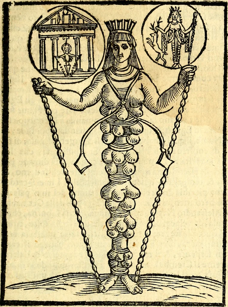 An illustration from Imagini delli dei de gl'antichi, 1647, leaf 98