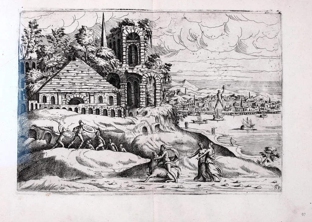 An illustration from Imagini favolose : nelle qvali in diuersimodi si vegono rappresentate le piv vaghe favole de gli antichi, 1585, leaf 23