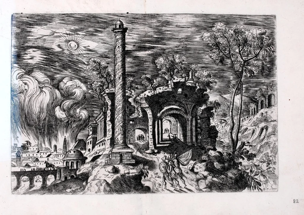 An illustration from Imagini favolose : nelle qvali in diuersimodi si vegono rappresentate le piv vaghe favole de gli antichi, 1585, leaf 47