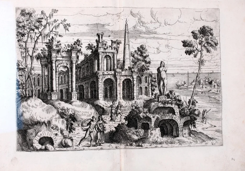 An illustration from Imagini favolose : nelle qvali in diuersimodi si vegono rappresentate le piv vaghe favole de gli antichi, 1585, leaf 71
