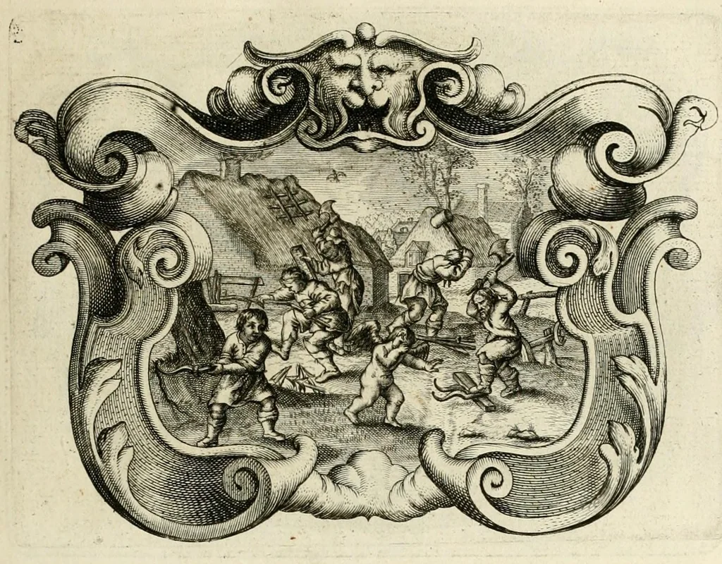 An illustration from Imago primi saeculi Societatis Iesu : a prouincia Flandro-Belgica eiusdem Societatis repraesentata, 1640, leaf 199