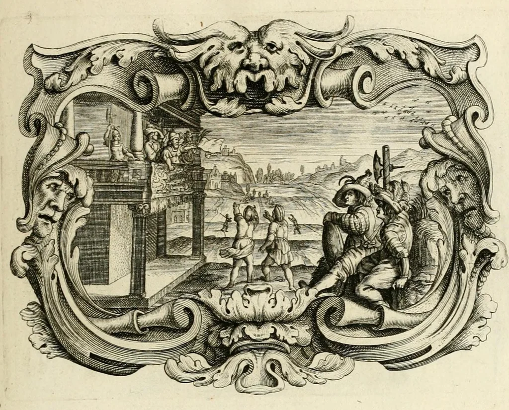 An illustration from Imago primi saeculi Societatis Iesu : a prouincia Flandro-Belgica eiusdem Societatis repraesentata, 1640, leaf 205