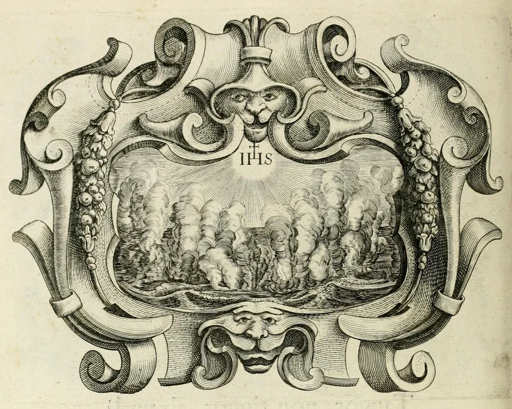 An illustration from Imago primi saeculi Societatis Iesu : a prouincia Flandro-Belgica eiusdem Societatis repraesentata, 1640, leaf 494