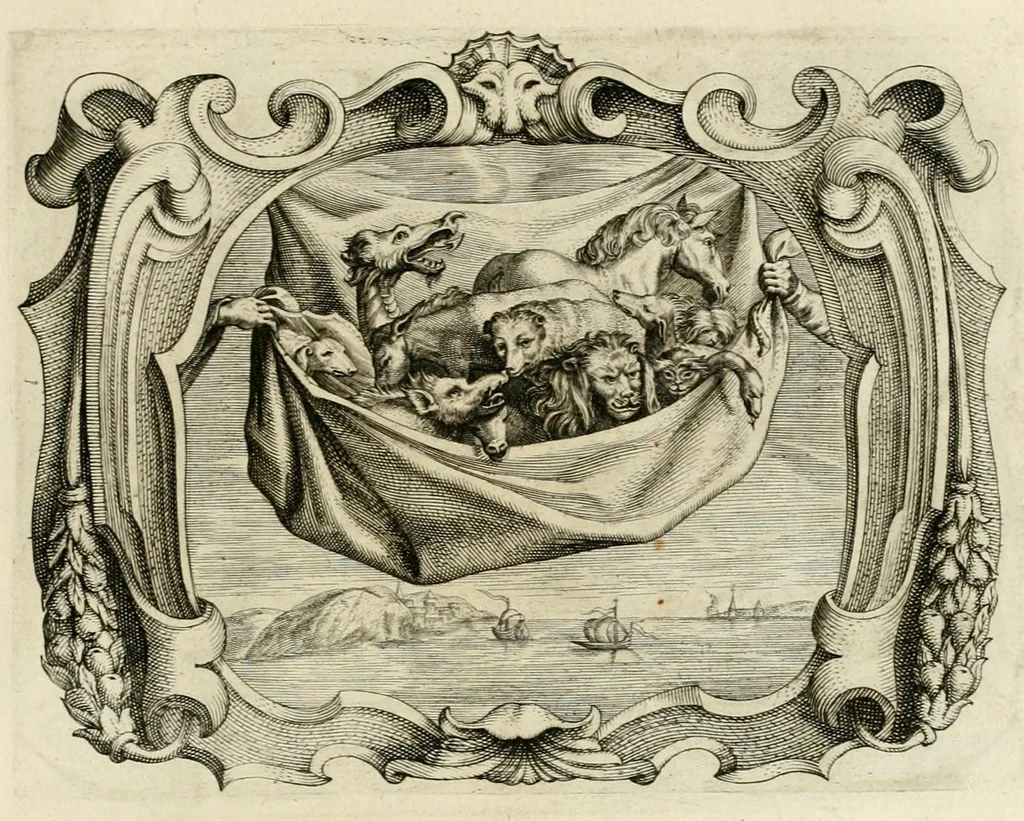 An illustration from Imago primi saeculi Societatis Iesu : a prouincia Flandro-Belgica eiusdem Societatis repraesentata, 1640, leaf 953