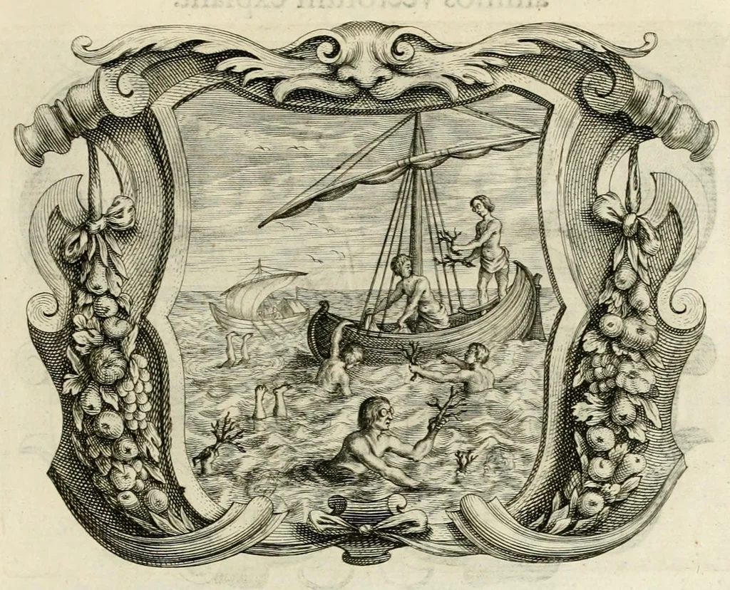 An illustration from Imago primi saeculi Societatis Iesu : a prouincia Flandro-Belgica eiusdem Societatis repraesentata, 1640, leaf 959