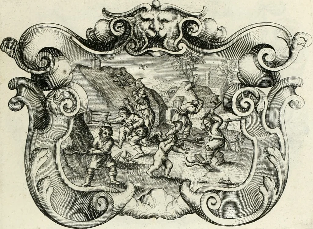 An illustration from Imago primi sæcvli Societatis Iesv a Provincia Flandro-Belgica eivsdem Societatis repræsentata .., 1640, leaf 200