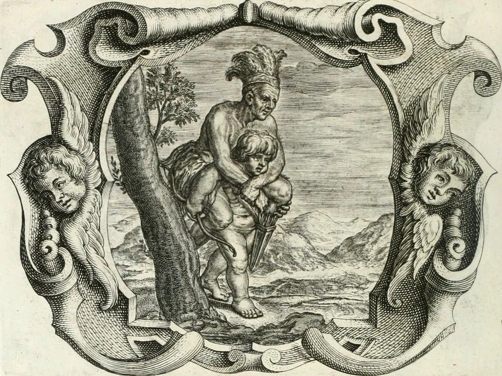 An illustration from Imago primi sæcvli Societatis Iesv a Provincia Flandro-Belgica eivsdem Societatis repræsentata .., 1640, leaf 735