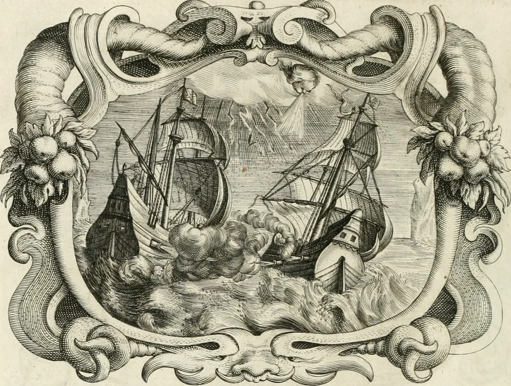 An illustration from Imago primi sæcvli Societatis Iesv a Provincia Flandro-Belgica eivsdem Societatis repræsentata .., 1640, leaf 959