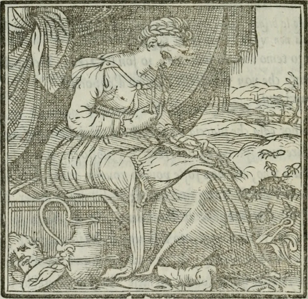 An illustration from I marmi del Doni, academico peregrino, 1552, leaf 141