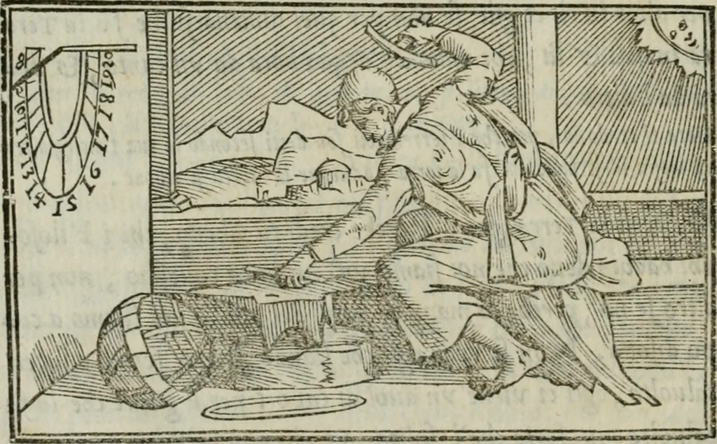 An illustration from I marmi del Doni, academico peregrino, 1552, leaf 23