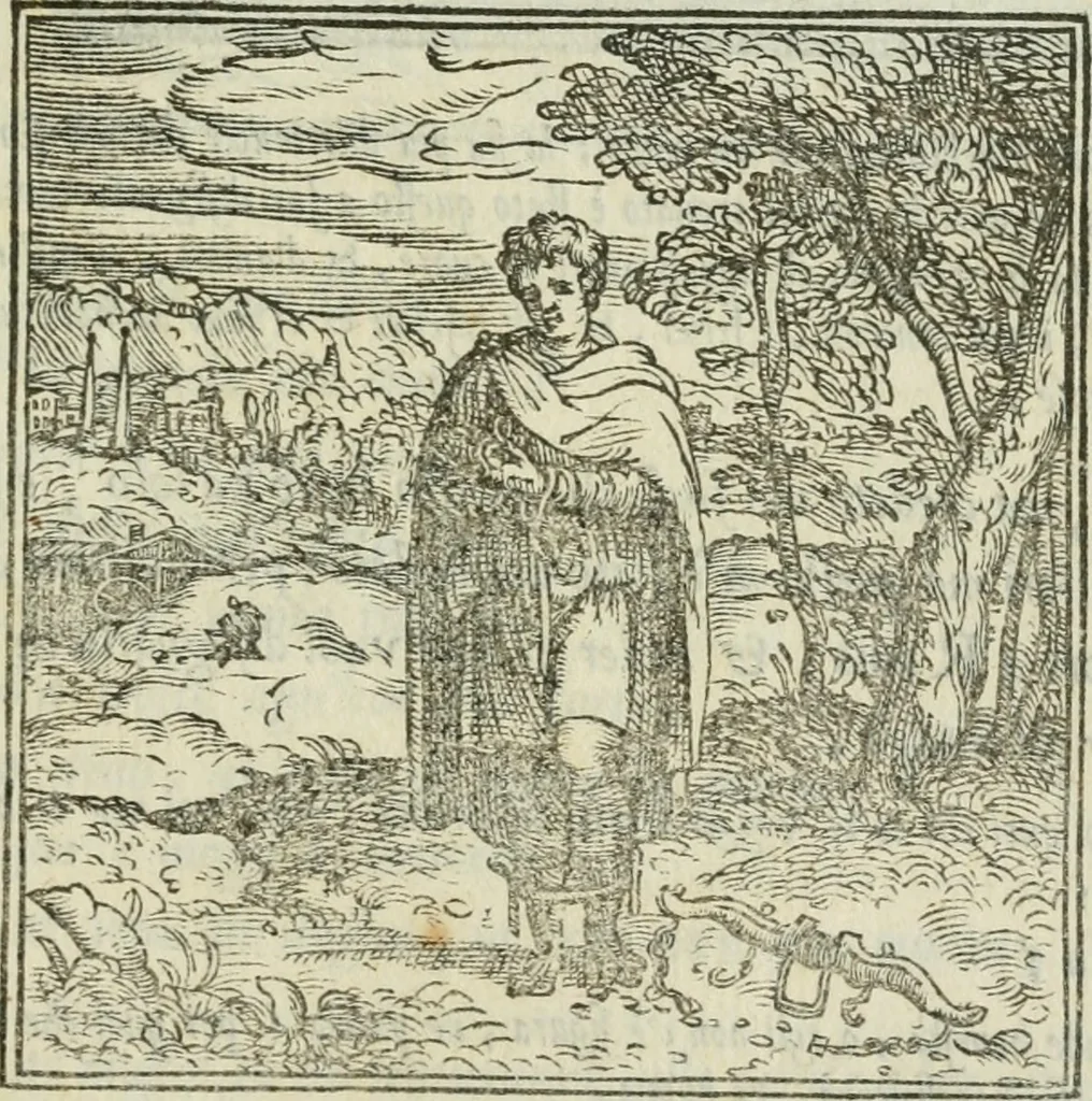 An illustration from I marmi del Doni, academico peregrino, 1552, leaf 256