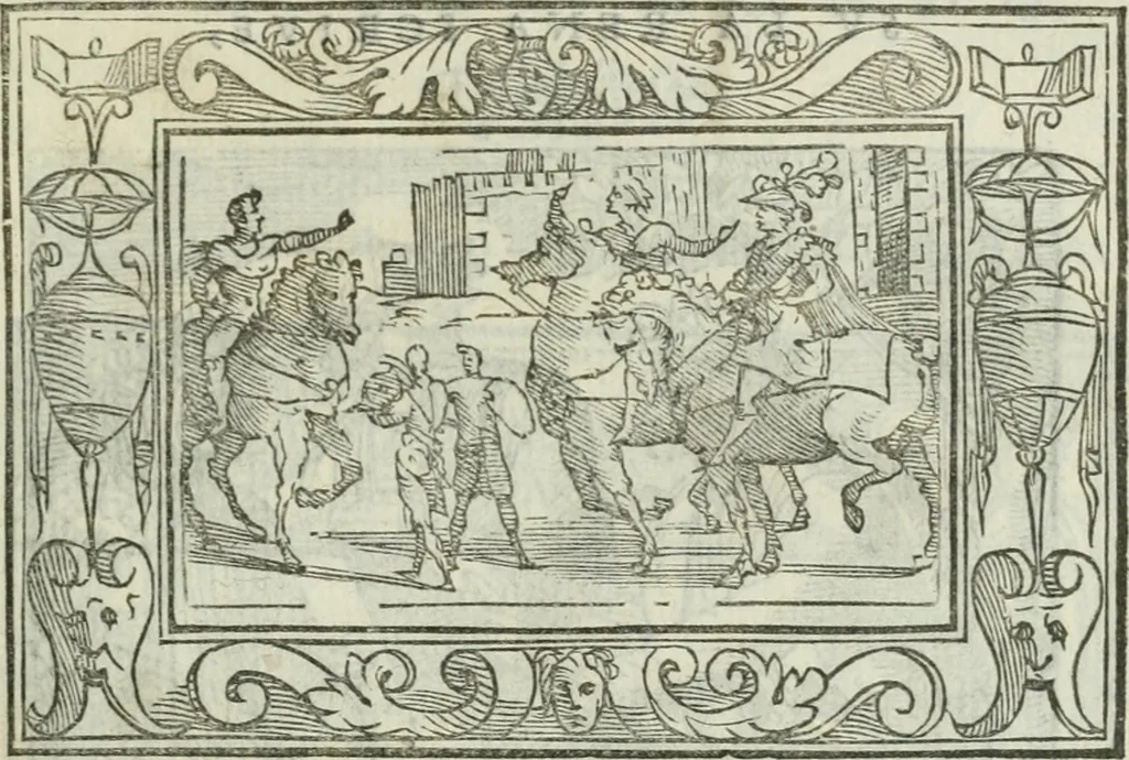 An illustration from I marmi del Doni, academico peregrino, 1552, leaf 274