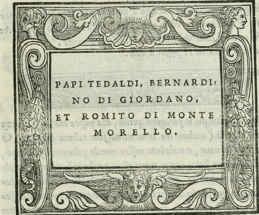 An illustration from I marmi del Doni, academico peregrino, 1552, leaf 276