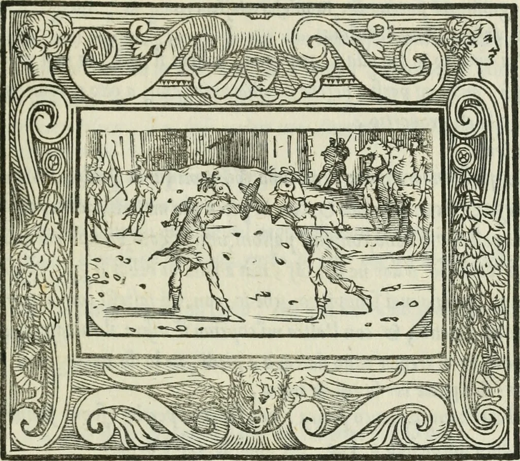 An illustration from I marmi del Doni, academico peregrino, 1552, leaf 288