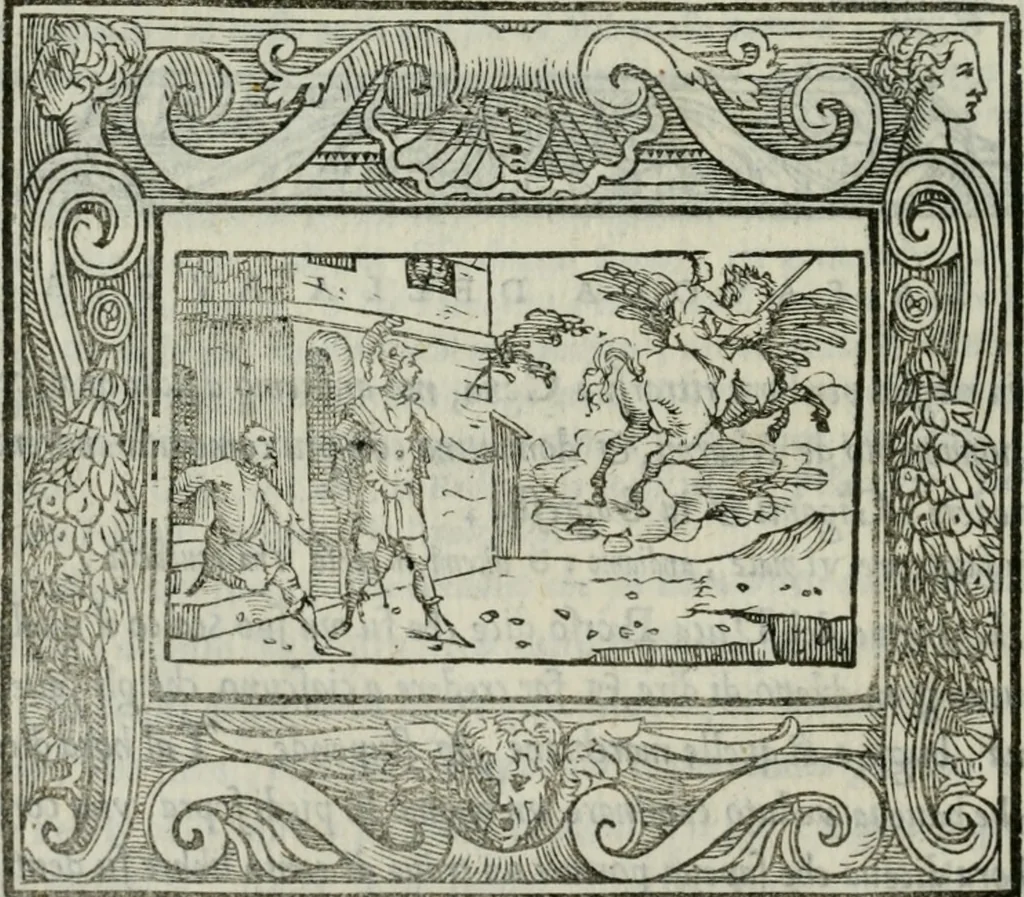 An illustration from I marmi del Doni, academico peregrino, 1552, leaf 305