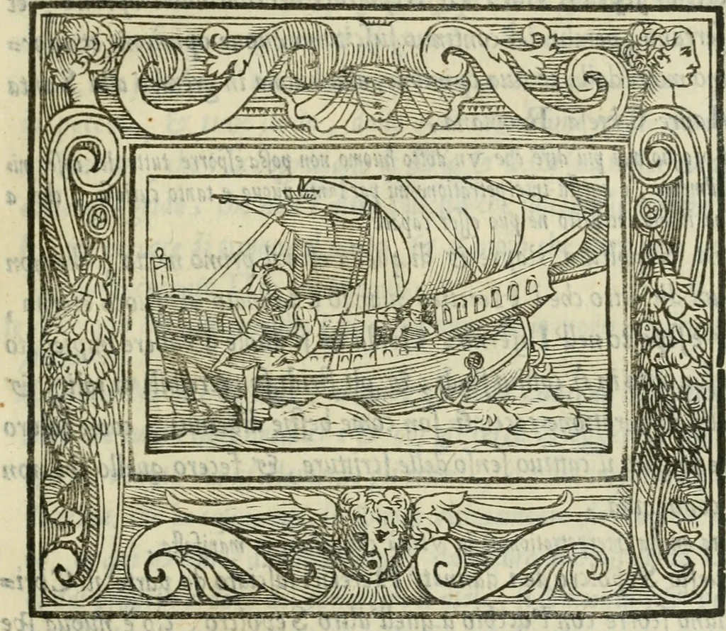 An illustration from I marmi del Doni, academico peregrino, 1552, leaf 310