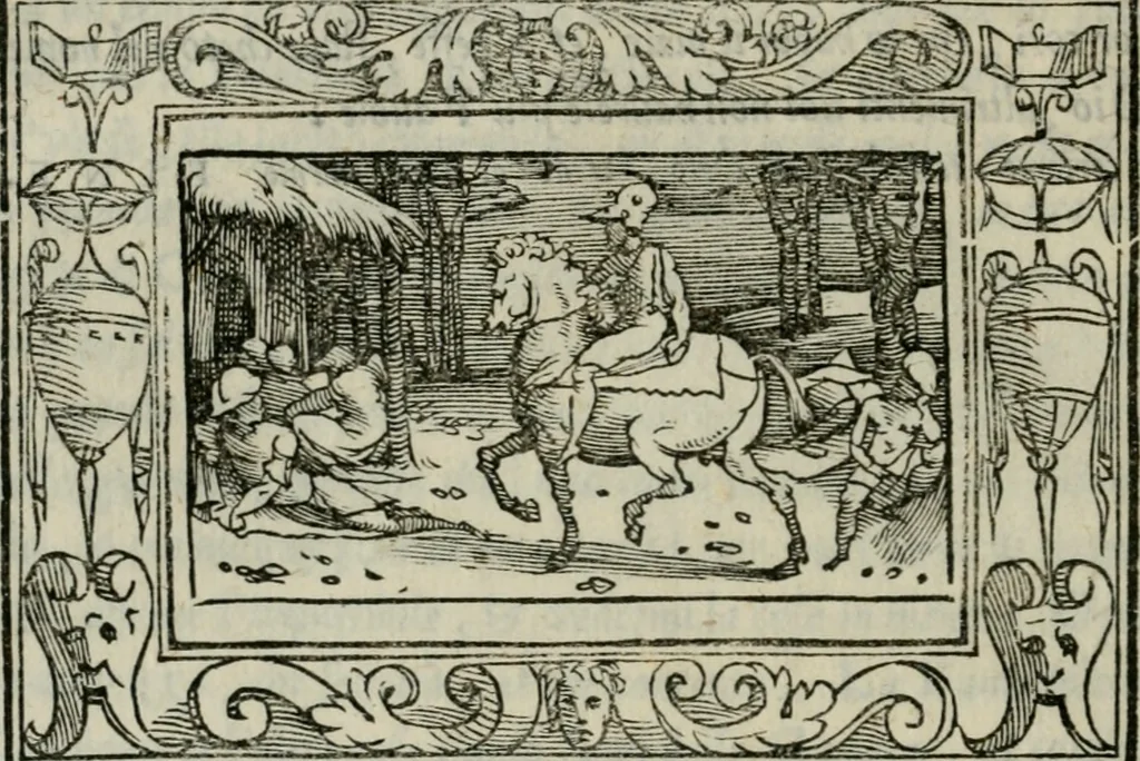 An illustration from I marmi del Doni, academico peregrino, 1552, leaf 323